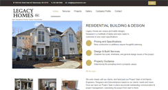 Desktop Screenshot of legacyhomesnh.com