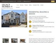 Tablet Screenshot of legacyhomesnh.com
